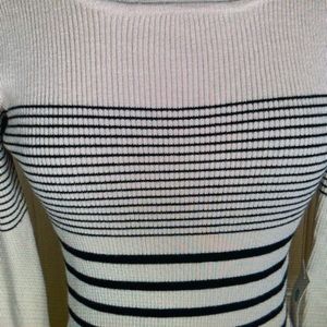 Fate Boatneck Fitted Knit Pullover Women's Sweater-Large